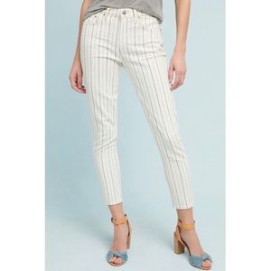 Anthropology COH Citizens of Humanity Pinstriped Rocket Skinny Jeans 29